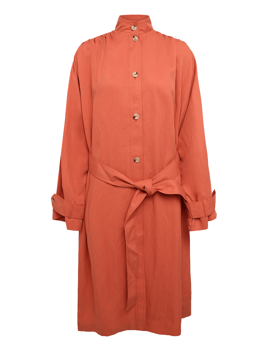 RODEBJER - RODEBJER OPHELIA TENCEL - skjortklänningar - bleached red - 0