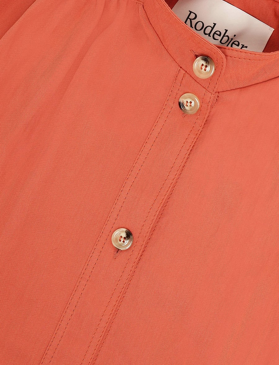 RODEBJER - RODEBJER OPHELIA TENCEL - skjortklänningar - bleached red - 2