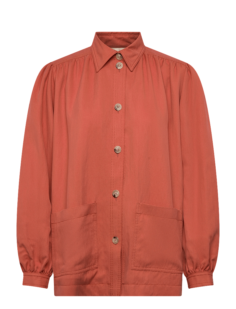 RODEBJER - Rodebjer Lauren Tencel - overshirts - bleached red - 0