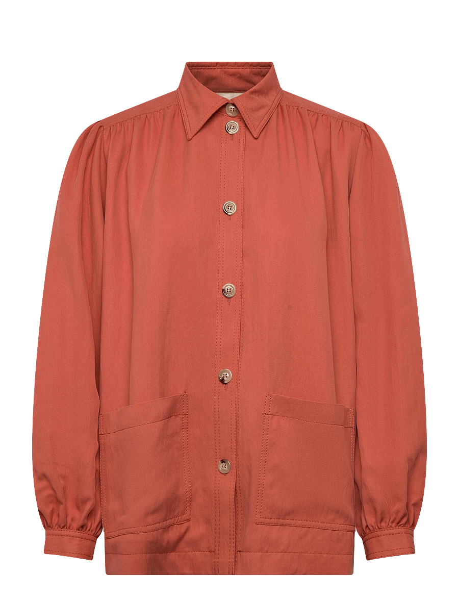 RODEBJER - Rodebjer Lauren Tencel - overshirts - bleached red - 0