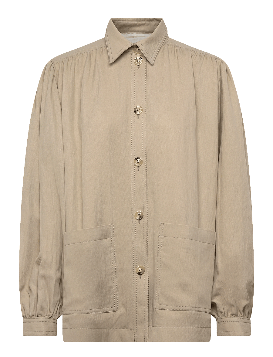 RODEBJER - RODEBJER LAUREN TENCEL - overshirts - sand - 0