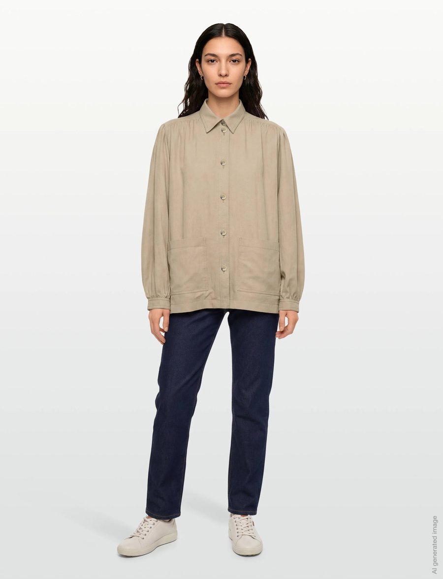 RODEBJER - RODEBJER LAUREN TENCEL - overshirts - sand - 0
