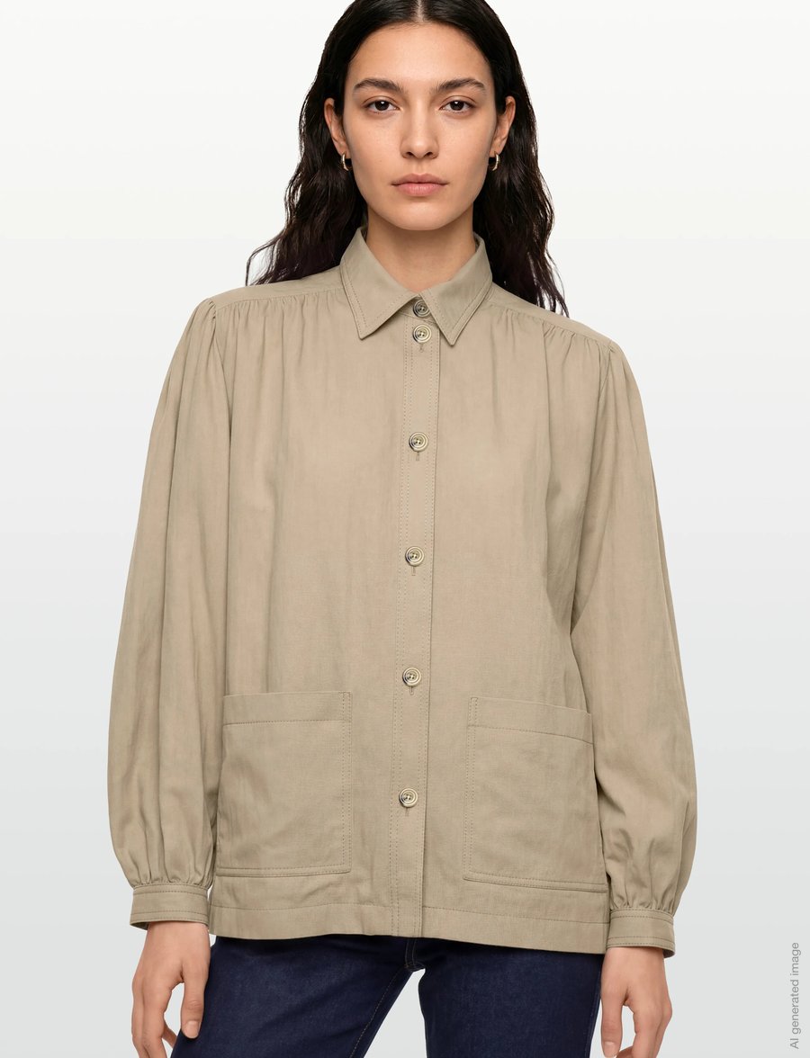 RODEBJER - RODEBJER LAUREN TENCEL - overshirts - sand - 3