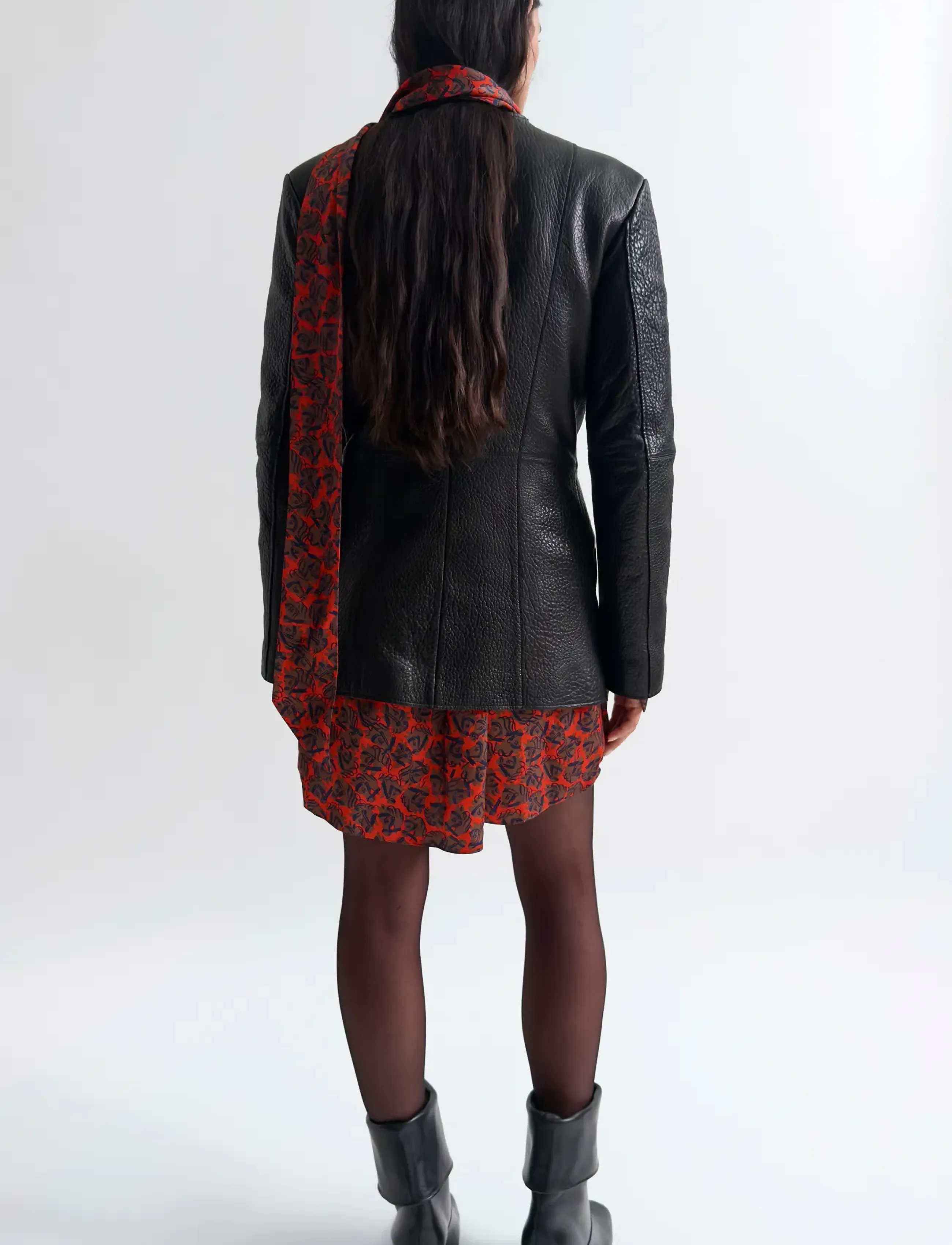 RODEBJER - Rodebjer Suzy Pebble - lederjacken - black - 2