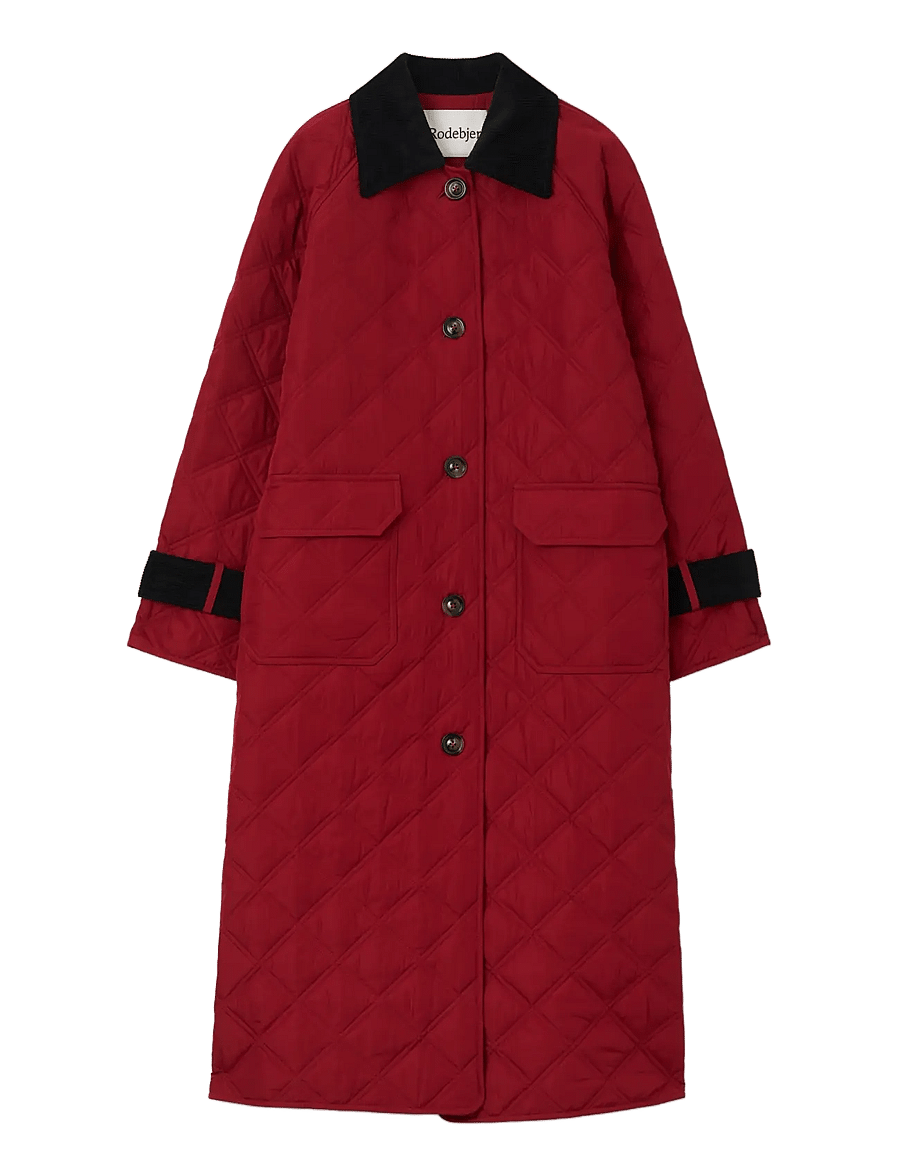 RODEBJER - Rodebjer Yuna Quilt - winter jackets - grape red - 1