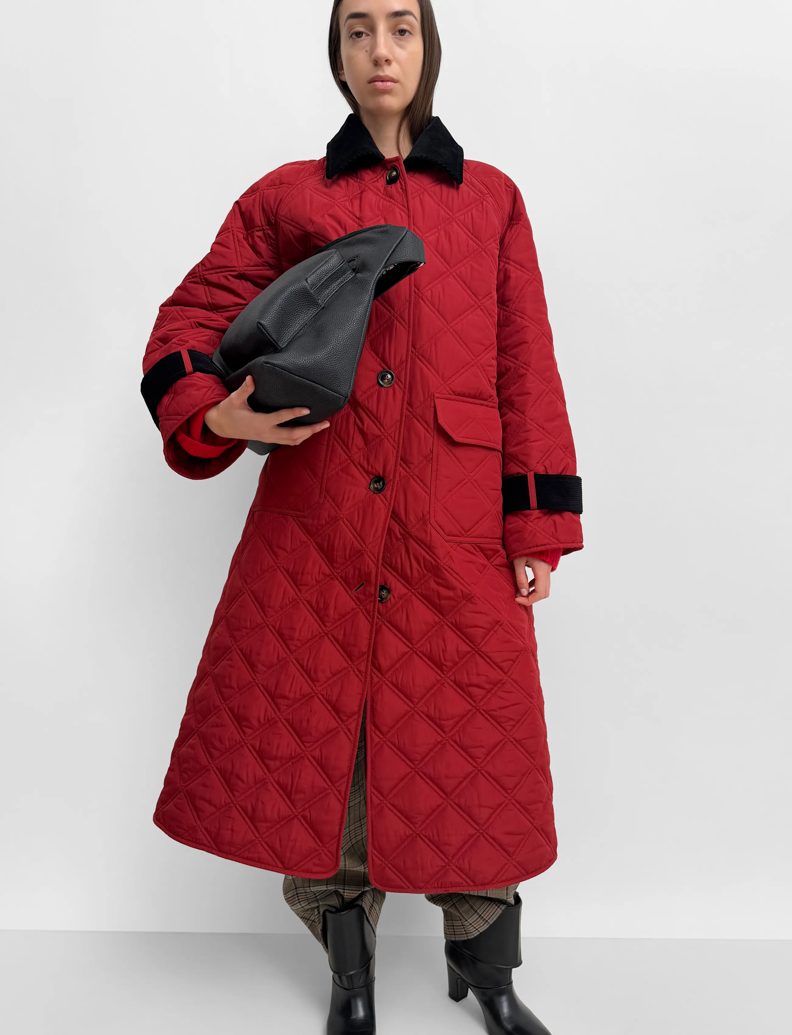 RODEBJER Rodebjer Yuna Quilt - Clothing - GRAPE RED / burgundy