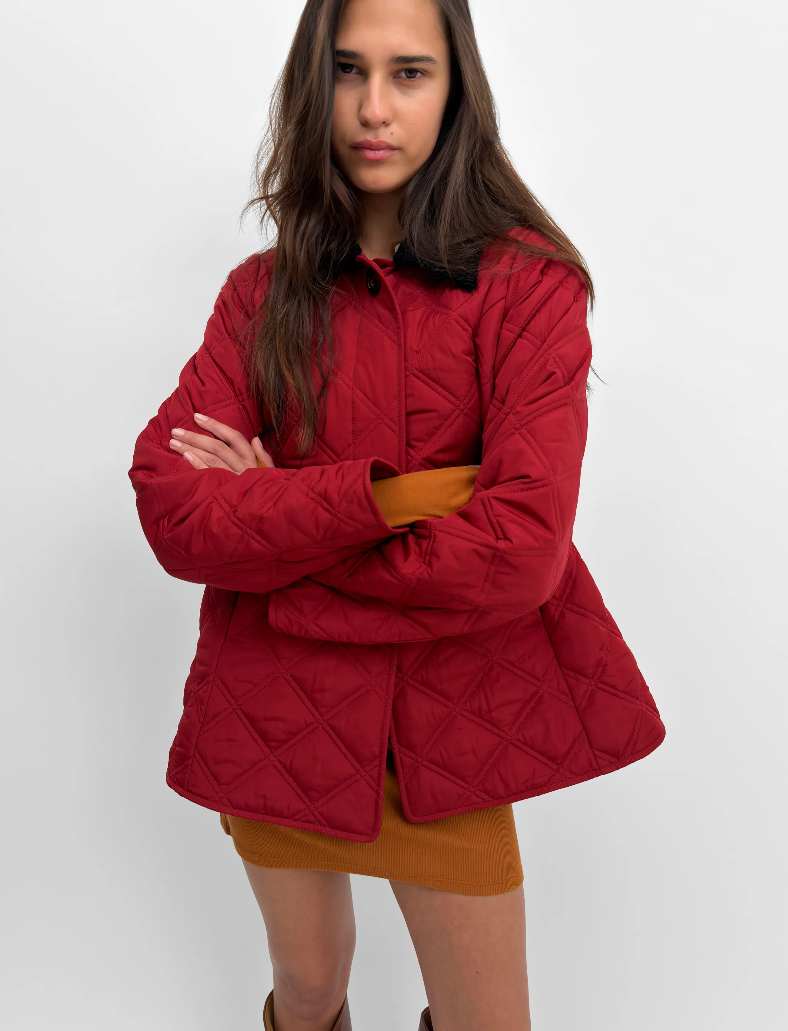 RODEBJER Rodebjer Bora Quilt - Clothing - GRAPE RED / burgundy