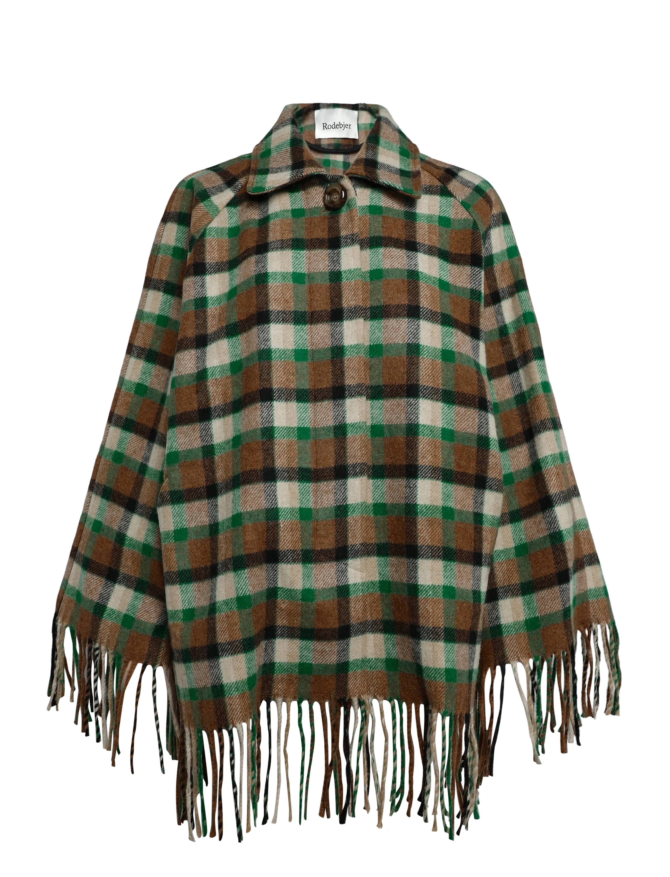 RODEBJER Rodebjer Yuna Short Check - Kontoririided - NUTTY/LEAF GREEN / green
