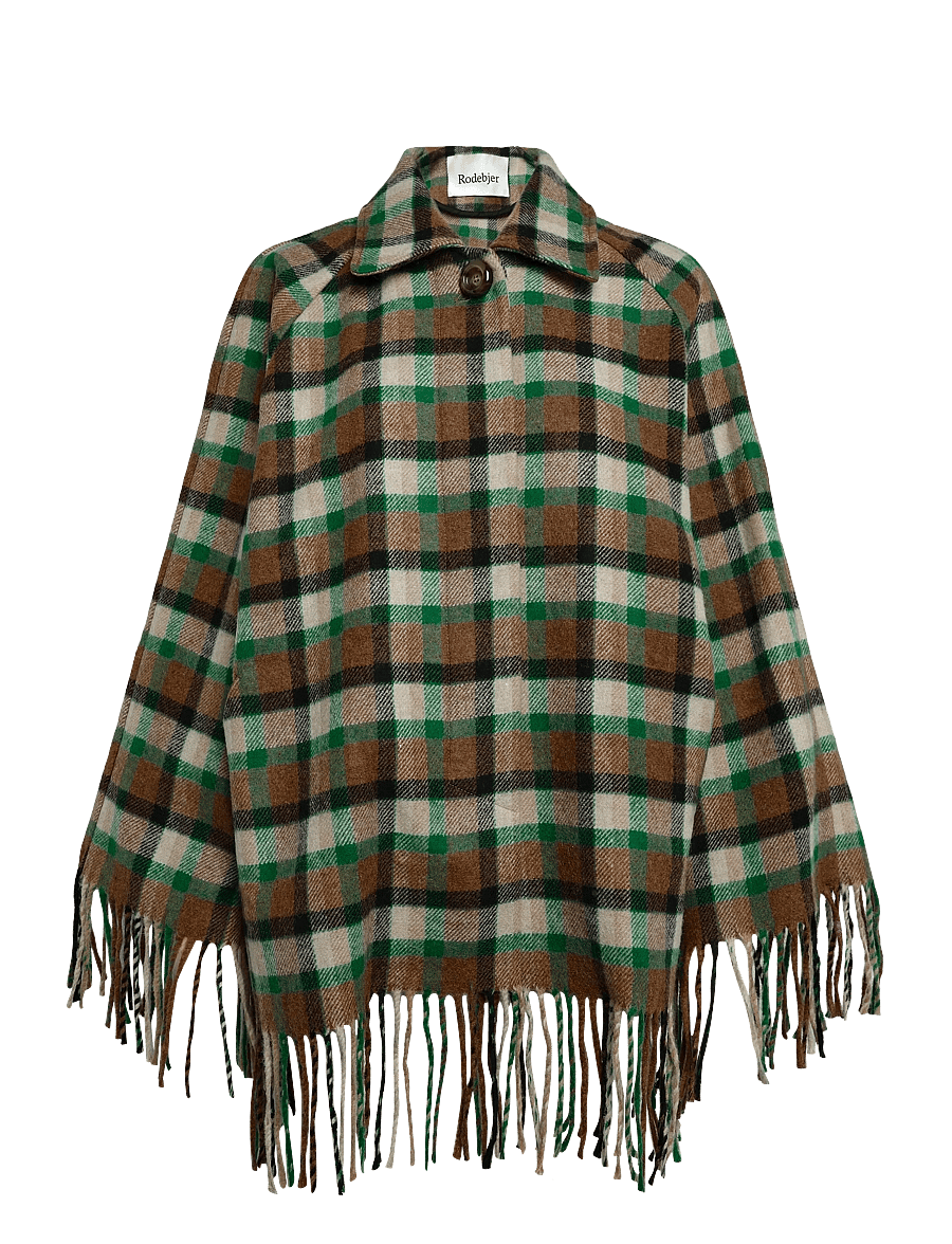 RODEBJER - Rodebjer Yuna Short Check - wolljacken - nutty/leaf green - 0