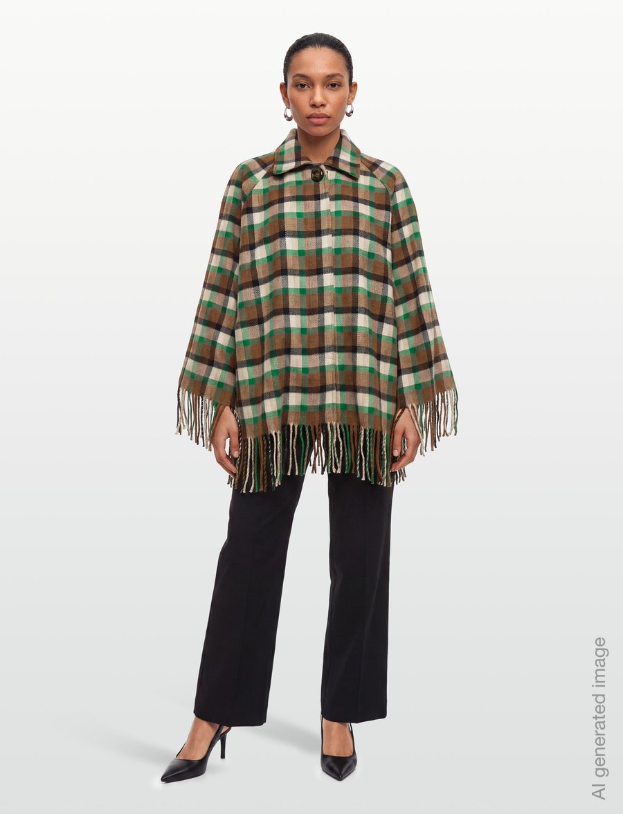RODEBJER - Rodebjer Yuna Short Check - wool jackets - nutty/leaf green - 0