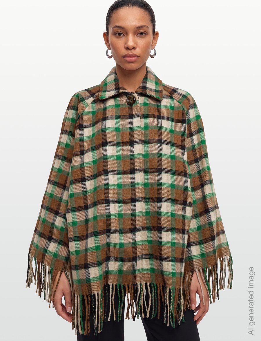 RODEBJER - Rodebjer Yuna Short Check - wool jackets - nutty/leaf green - 3