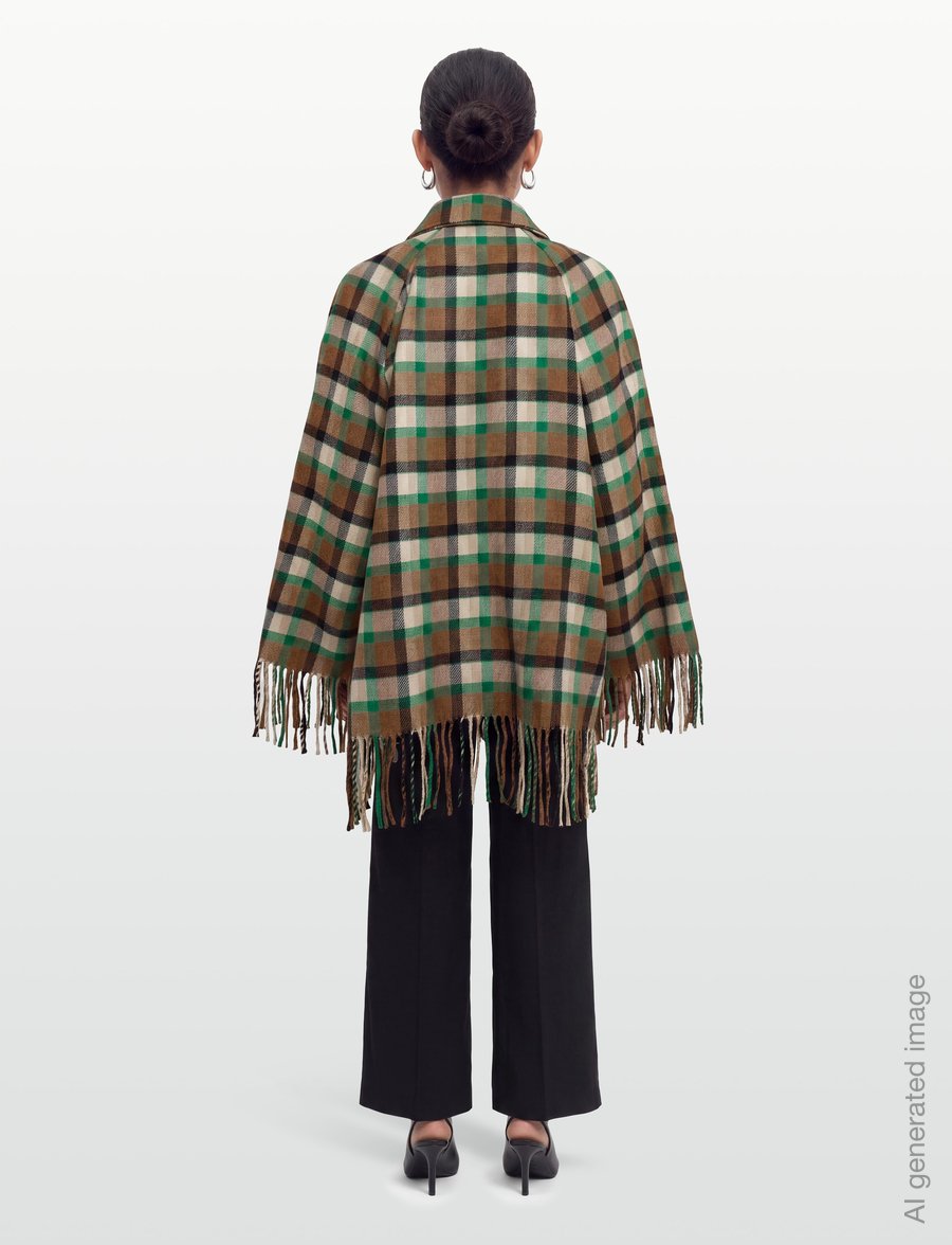 RODEBJER - Rodebjer Yuna Short Check - wool jackets - nutty/leaf green - 4