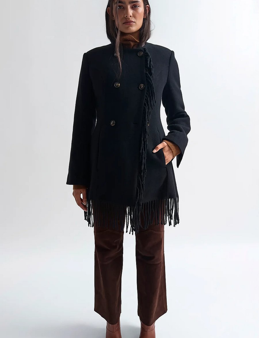 RODEBJER - Rodebjer Youla Fringe - winterjacken - black - 0