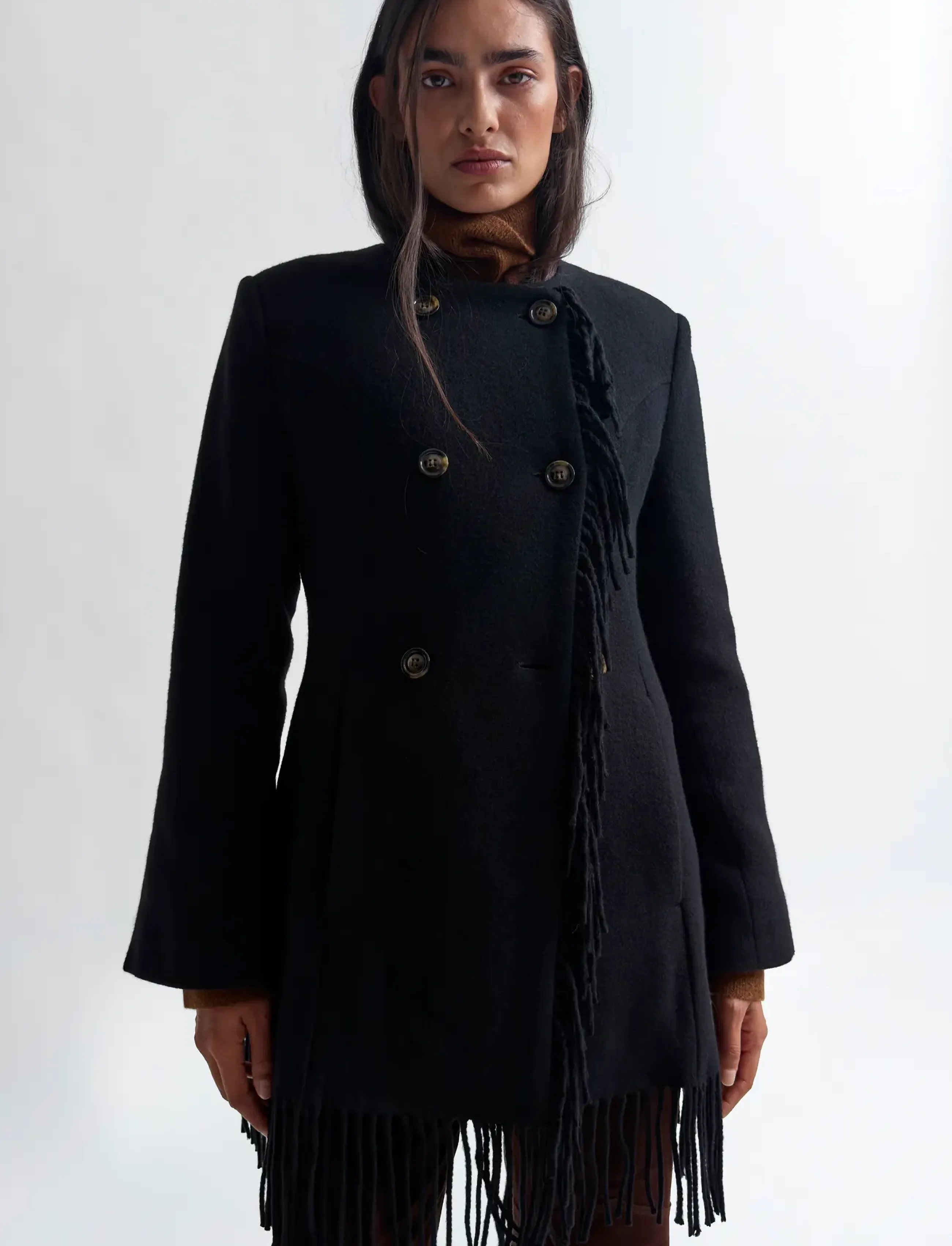 RODEBJER - Rodebjer Youla Fringe - winterjacken - black - 3
