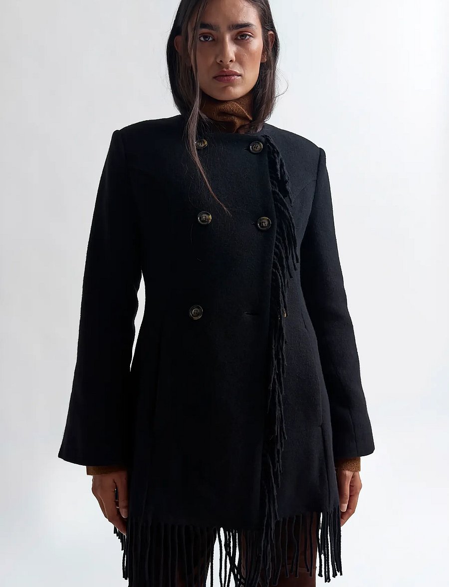 RODEBJER - Rodebjer Youla Fringe - winterjacken - black - 3