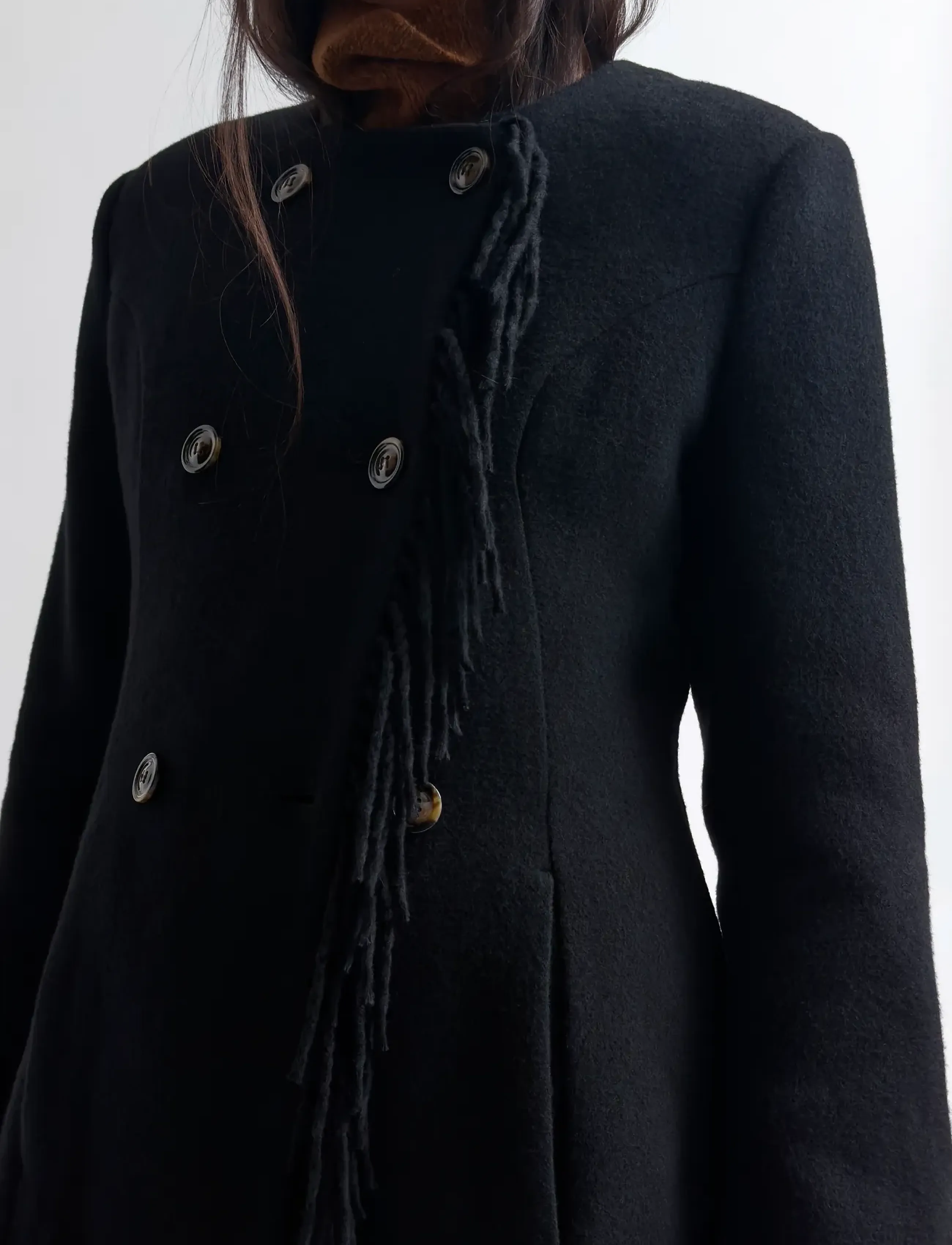 RODEBJER - Rodebjer Youla Fringe - winterjacken - black - 4