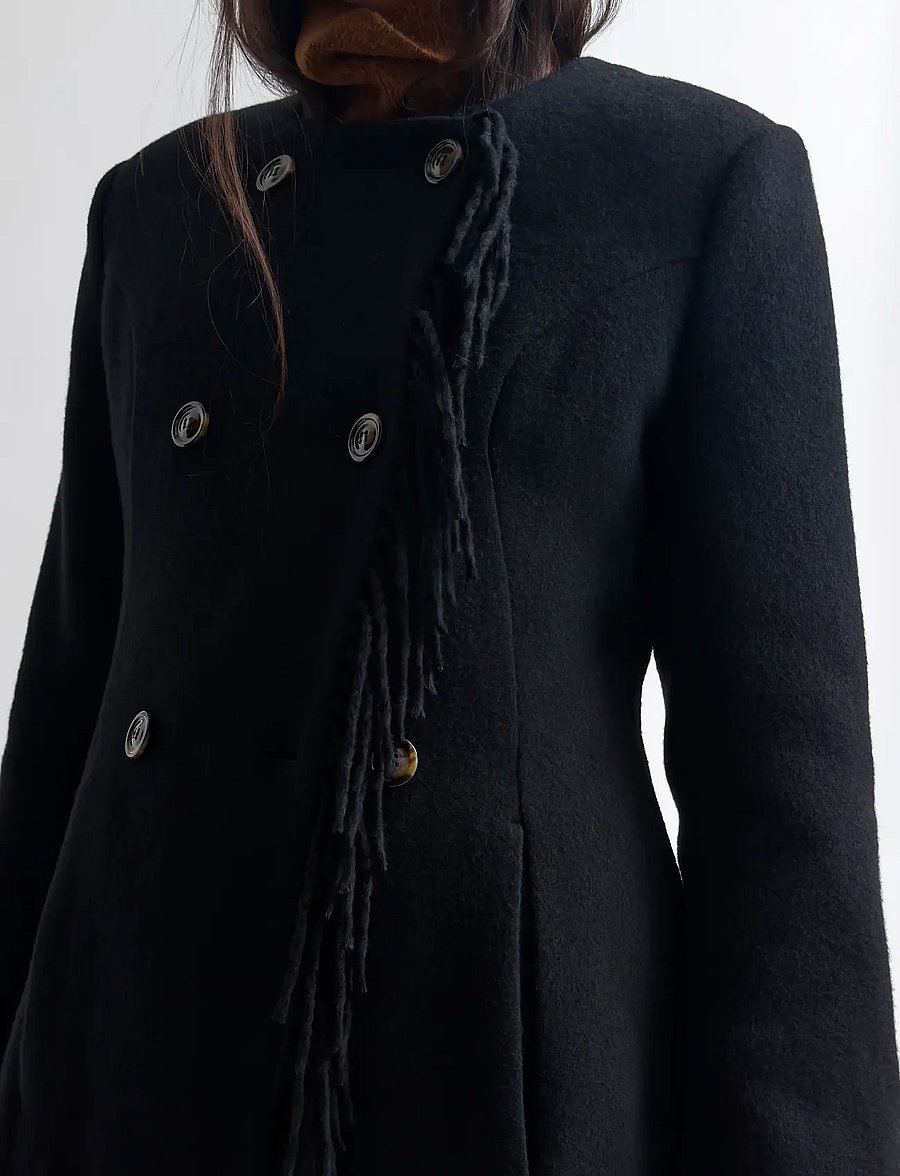 RODEBJER - Rodebjer Youla Fringe - winterjacken - black - 4