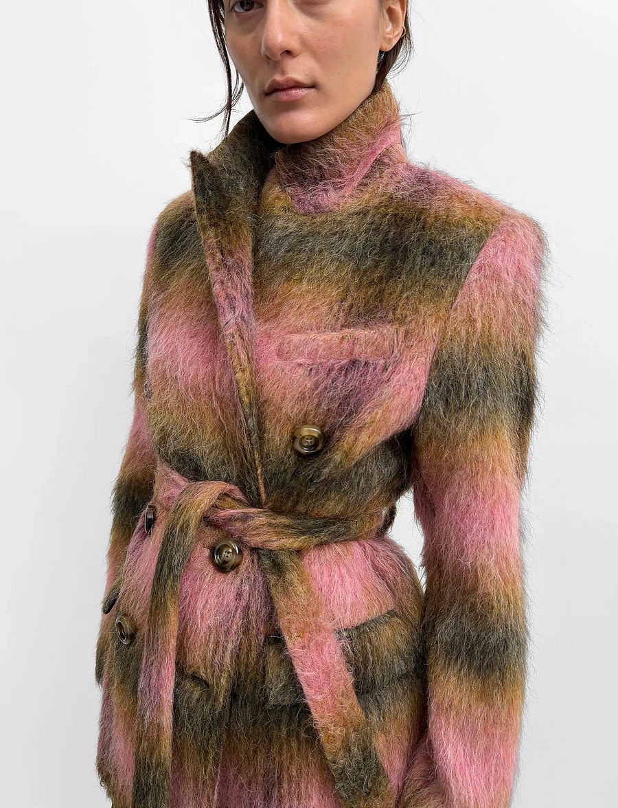 RODEBJER - Rodebjer Leah Check - blazer mit gürtel - nutty/paint pink - 3