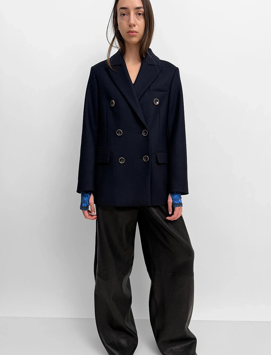 RODEBJER - Rodebjer Leah Twill - belted blazers - navy - 0