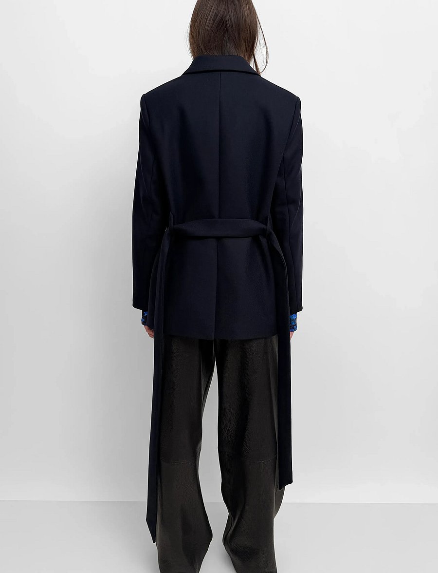 RODEBJER - Rodebjer Leah Twill - belted blazers - navy - 2