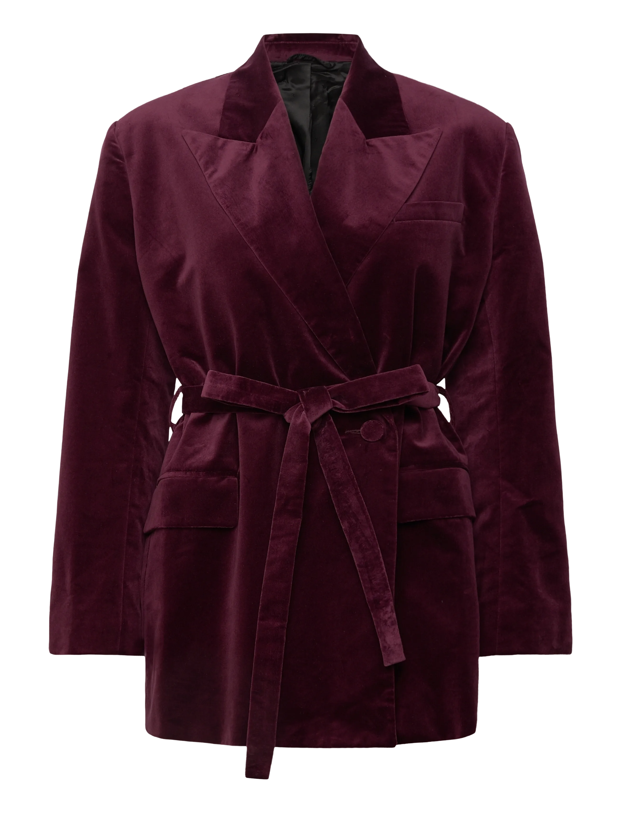 RODEBJER Rodebjer Stand Velvet - Belted blazers - WINETASTING / burgundy