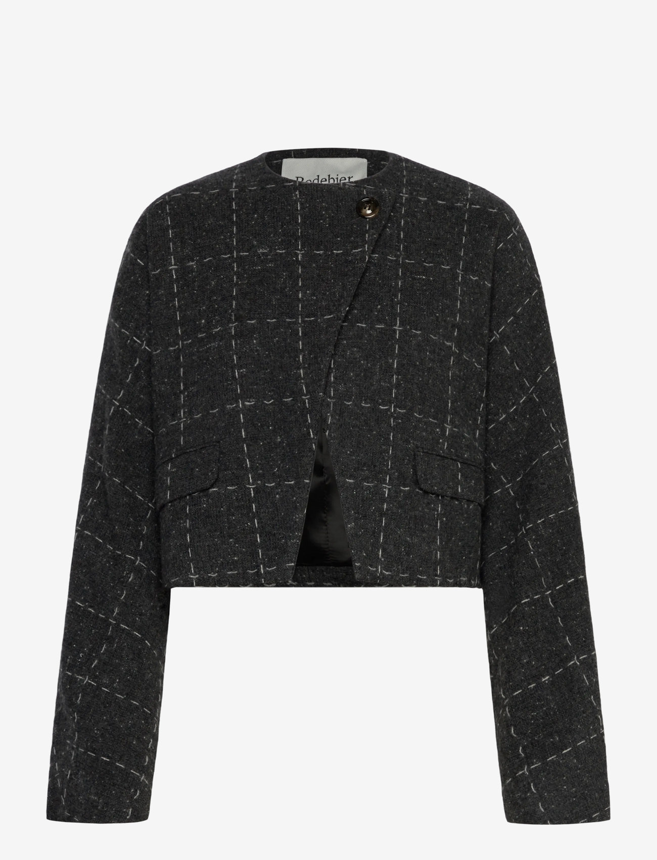 RODEBJER - Rodebjer Zola Check - lühikesed bleiserid - grey melange - 0