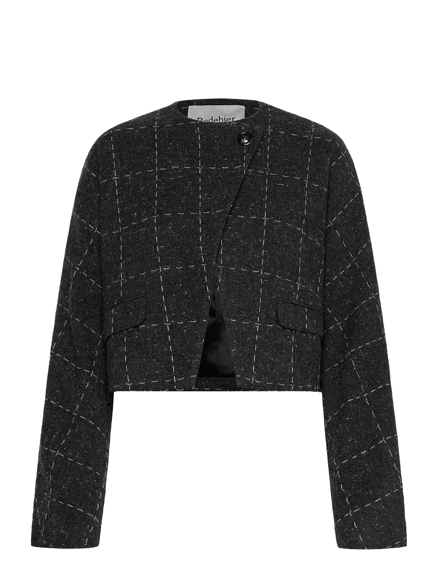 RODEBJER - Rodebjer Zola Check - lühikesed jakid - grey melange - 0