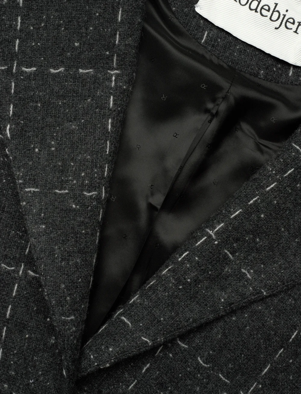 RODEBJER - Rodebjer Zola Check - lyhyet bleiserit - grey melange - 2