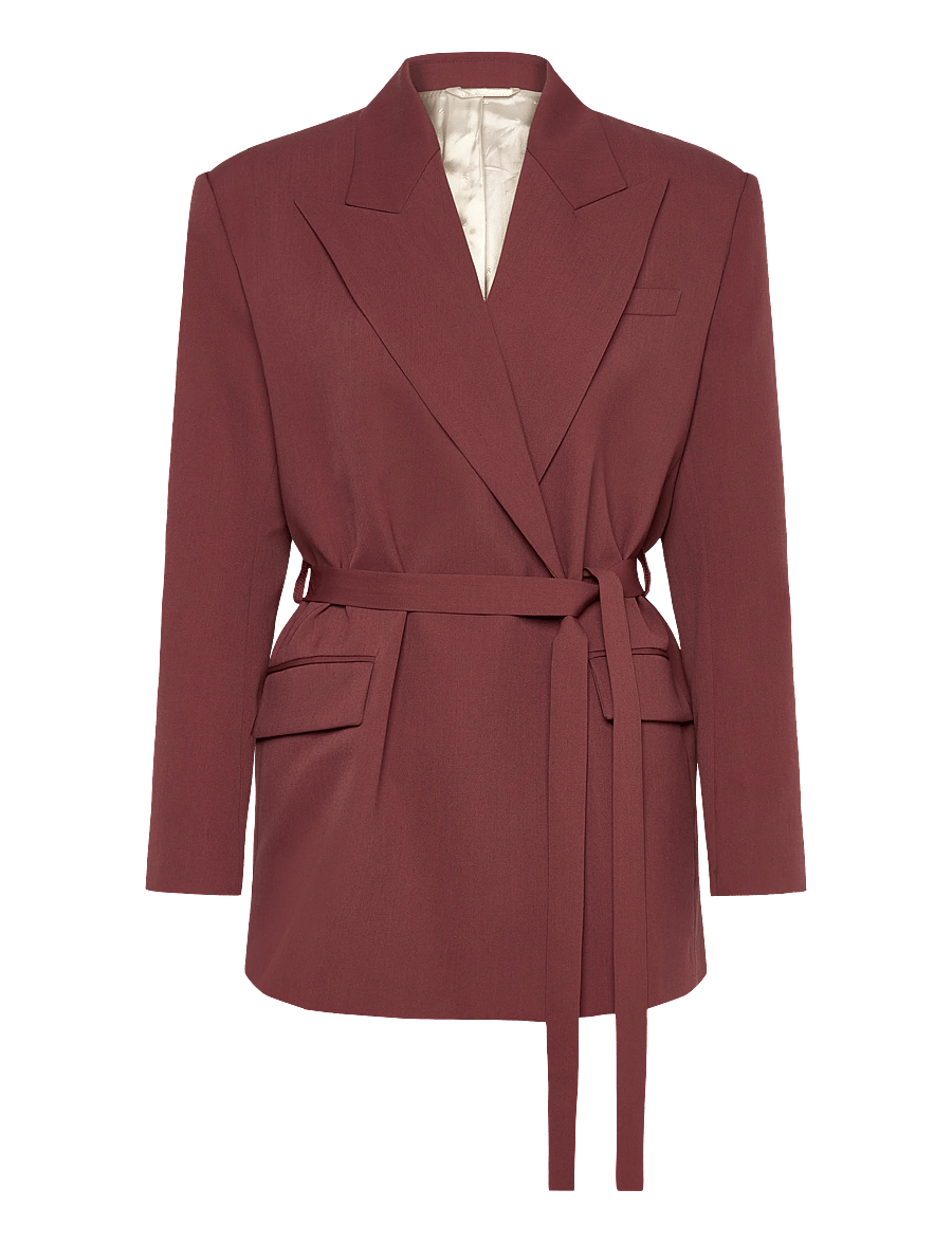RODEBJER - RODEBJER STAND FLUID - blazer mit gürtel - rust - 0
