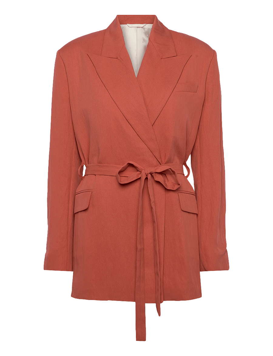 RODEBJER - Rodebjer Stand Tencel - vööga pintsakud - bleached red - 1