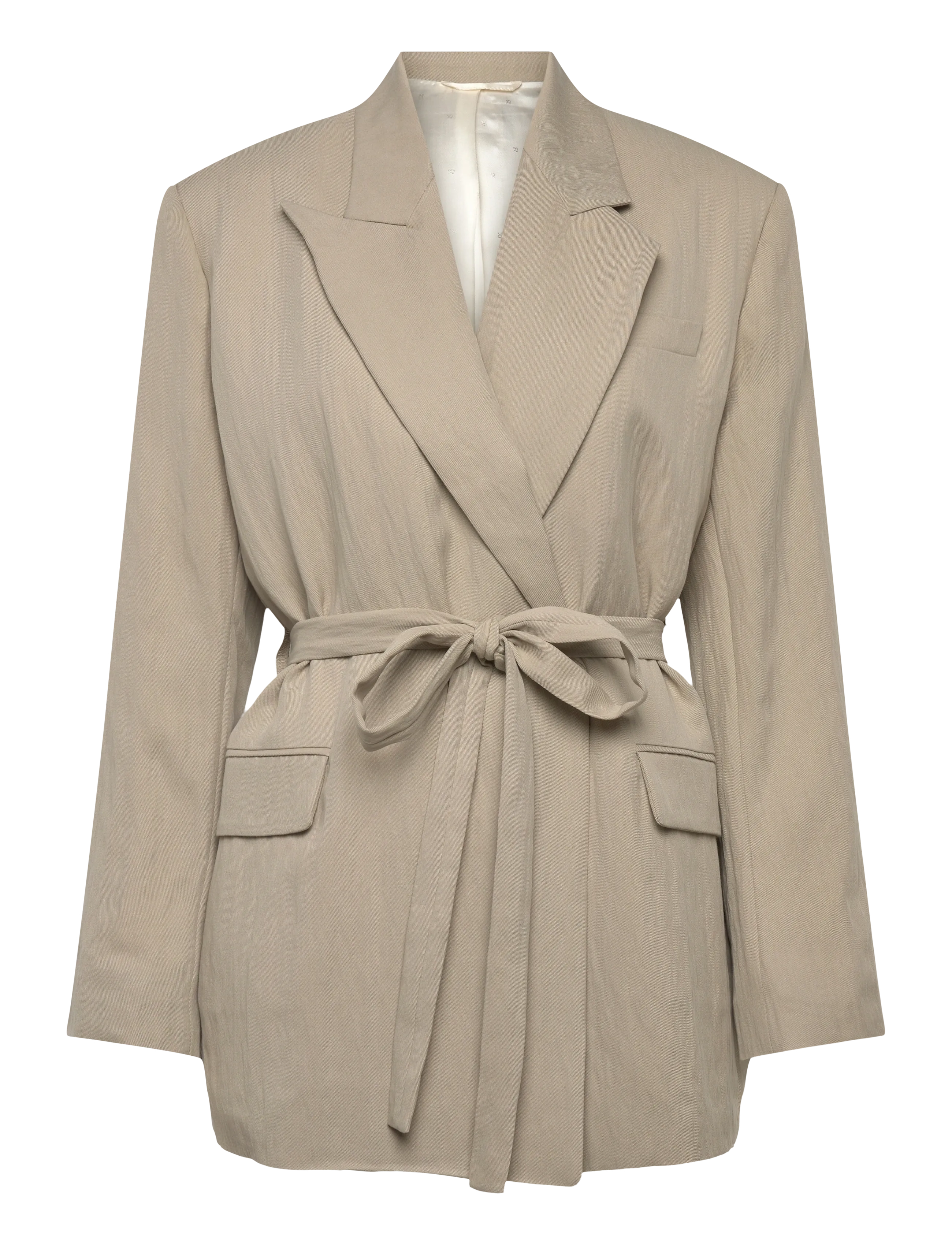 RODEBJER Rodebjer Stand Tencel Beige - M - Damen