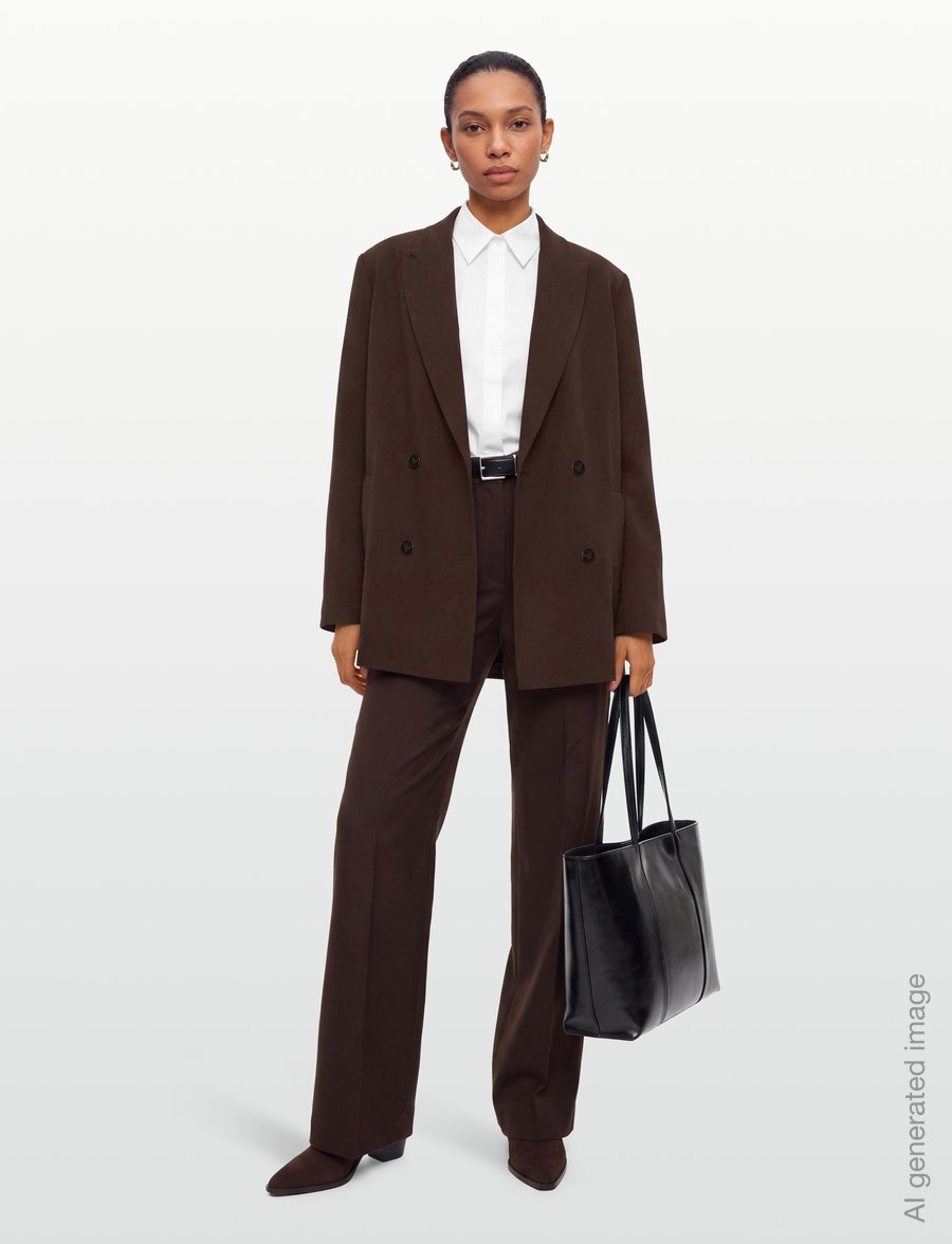RODEBJER - Rodebjer Vienna - double breasted blazers - dark coffee - 0