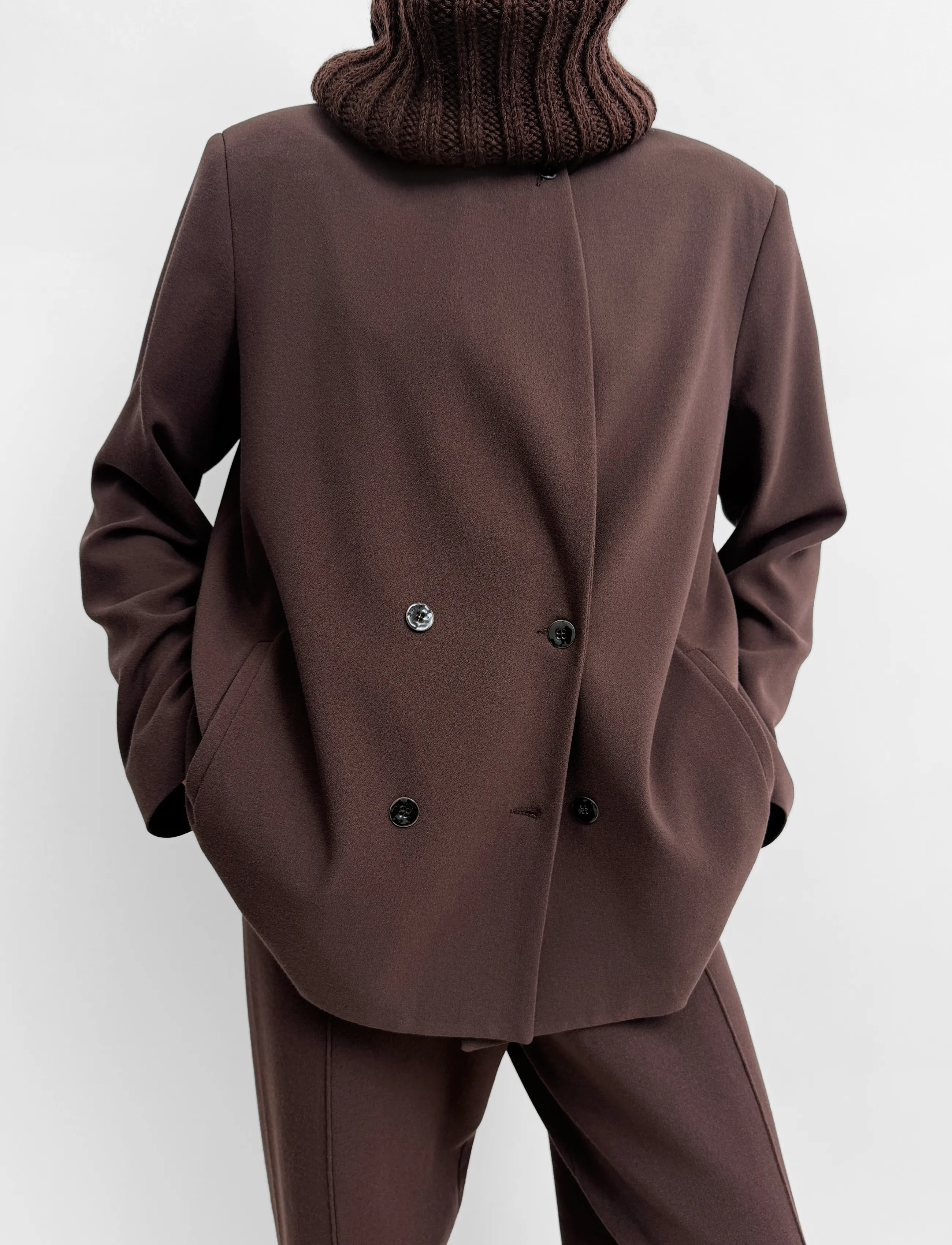 RODEBJER - Rodebjer Vienna - dobbeltradede blazere - dark coffee - 5