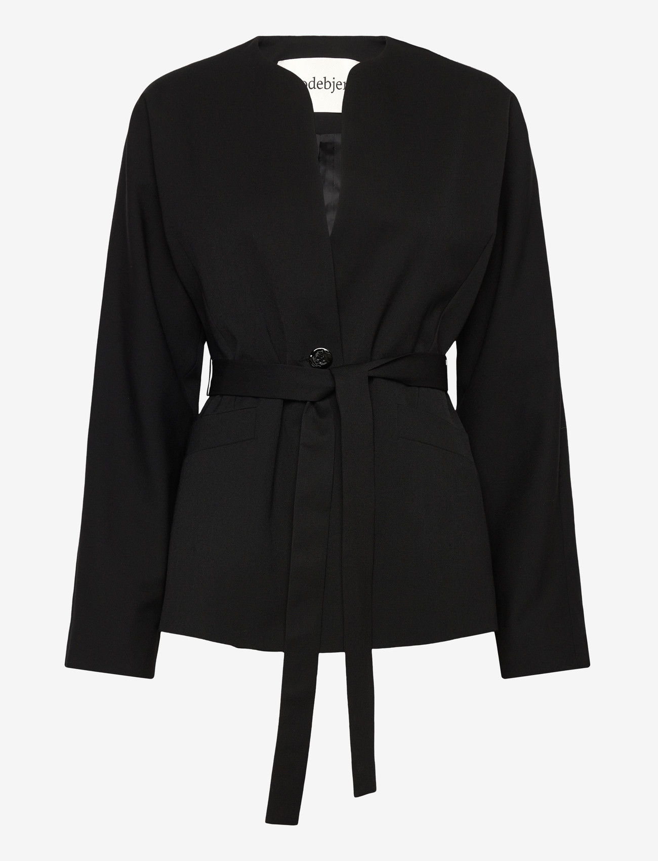 RODEBJER - Rodebjer Faro Fluid - blazer mit gürtel - black - 0