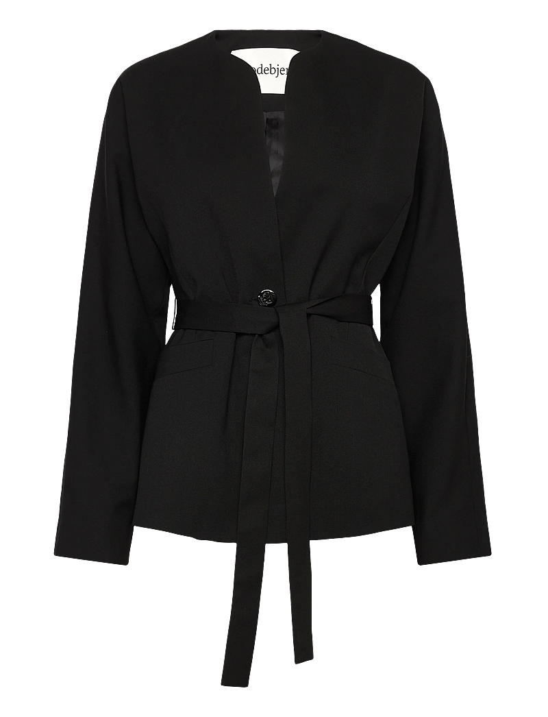 RODEBJER - Rodebjer Faro Fluid - blazer mit gürtel - black - 0