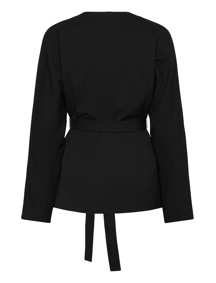RODEBJER - Rodebjer Faro Fluid - blazer mit gürtel - black - 2