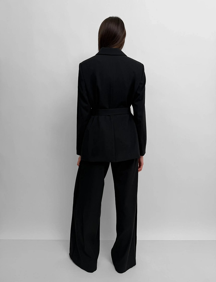 RODEBJER - Rodebjer Lucida Fluid - blazer mit gürtel - black - 3