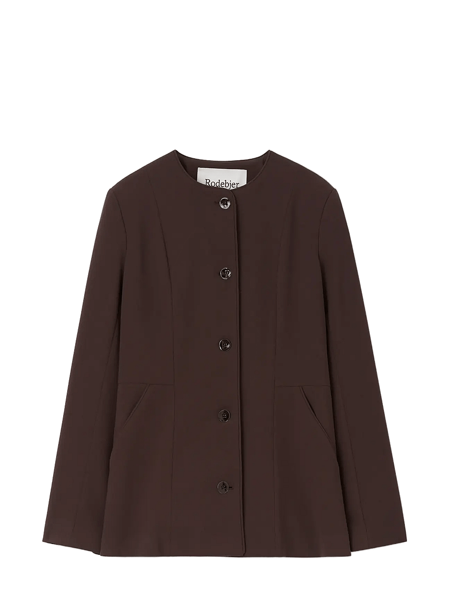 RODEBJER - Rodebjer Ouri - single breasted blazers - dark coffee - 0