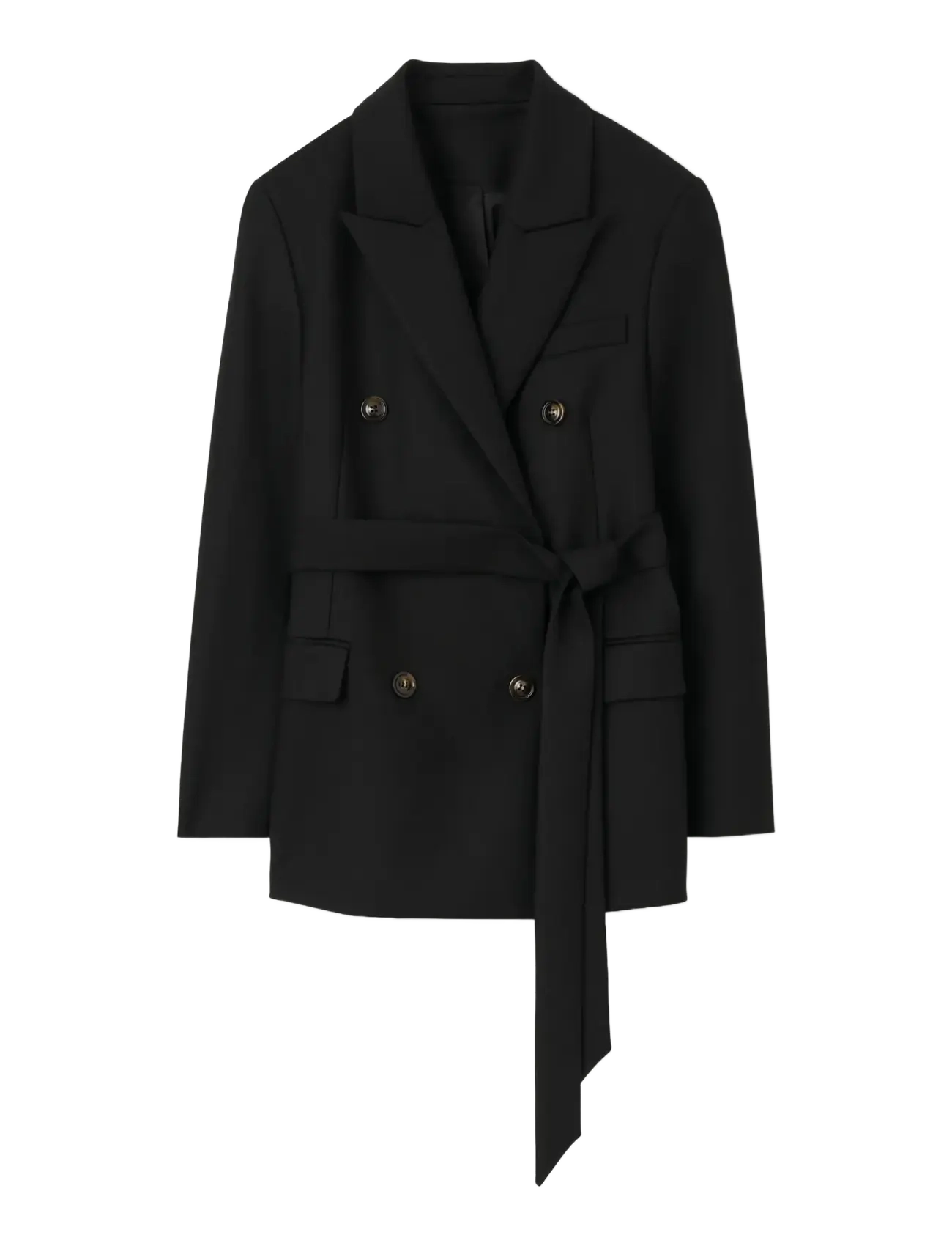 RODEBJER Rodebjer Leah - Blazer mit Gürtel - BLACK / black
