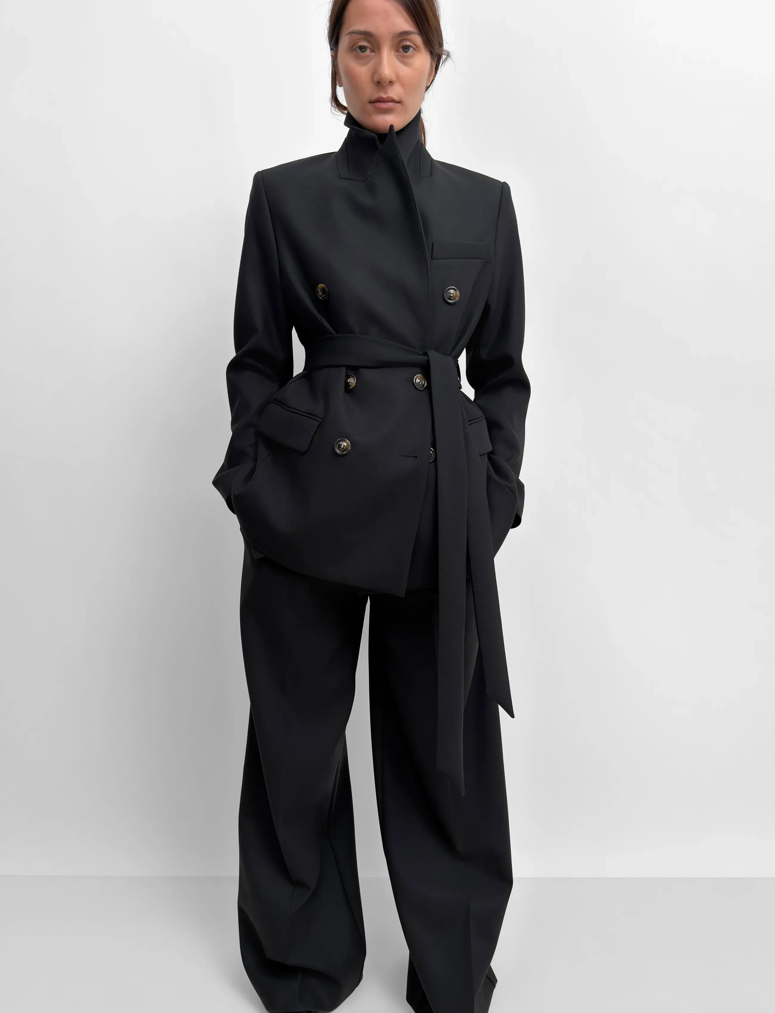 RODEBJER - Rodebjer Leah - blazer mit gürtel - black - 0