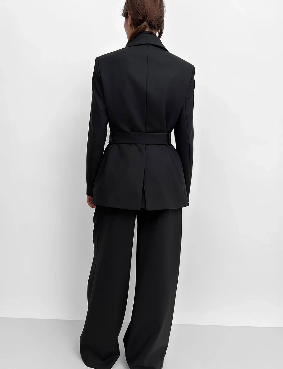 RODEBJER - Rodebjer Leah - blazer mit gürtel - black - 2