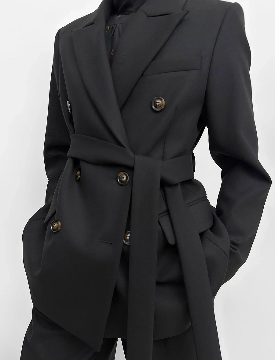 RODEBJER - Rodebjer Leah - blazer mit gürtel - black - 3