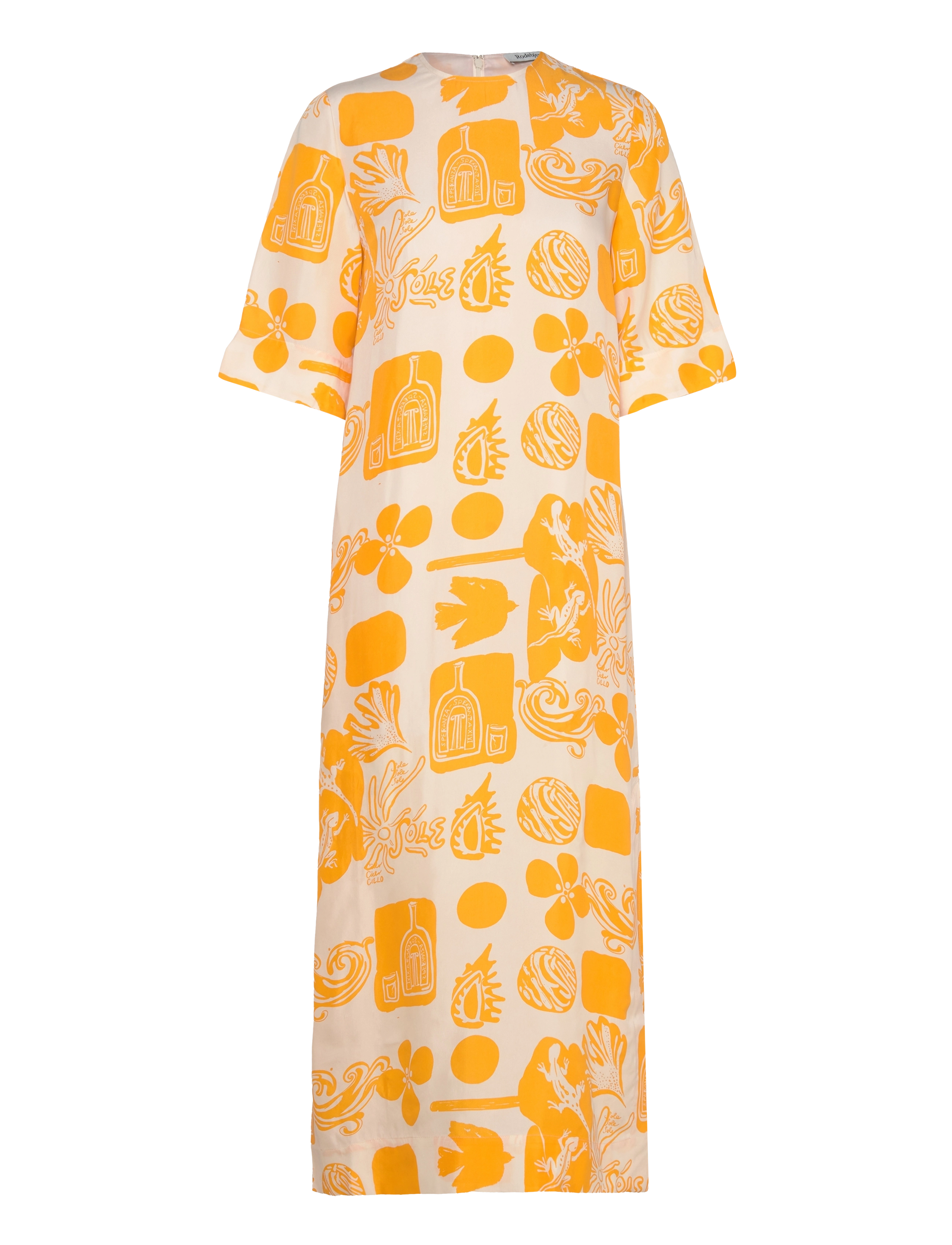 RODEBJER Bahia, Kvinder, Kaftan Kjole, Gul, Str: XS