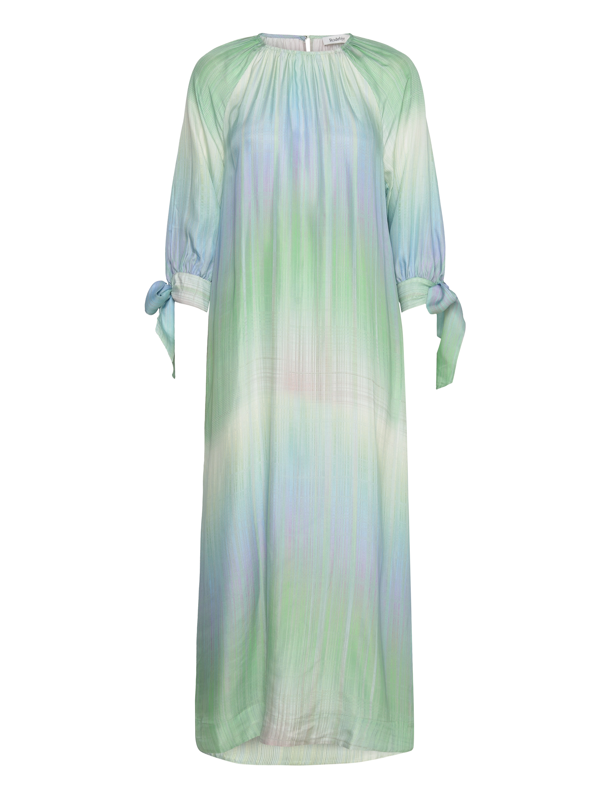 RODEBJER Wava Sunset, Damen, Langarm Maxikleid, Blau, Gr.XS