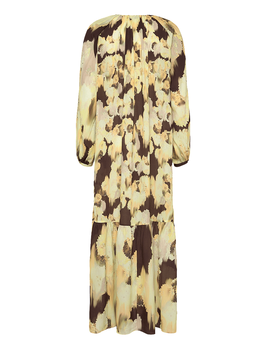 RODEBJER - Rodebjer Iris Blurry Silk - maxikleider - blurry flower brown - 1