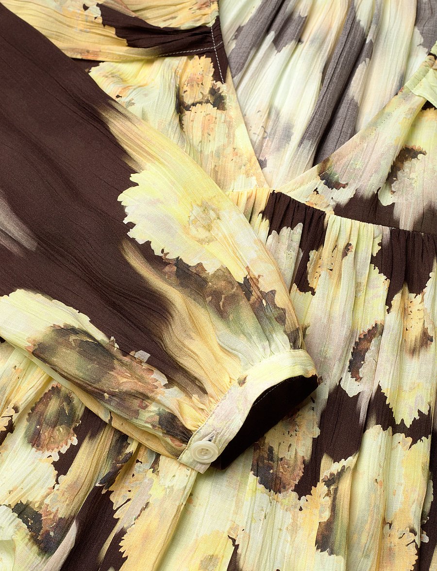 RODEBJER - Rodebjer Iris Blurry Silk - maxikleider - blurry flower brown - 2