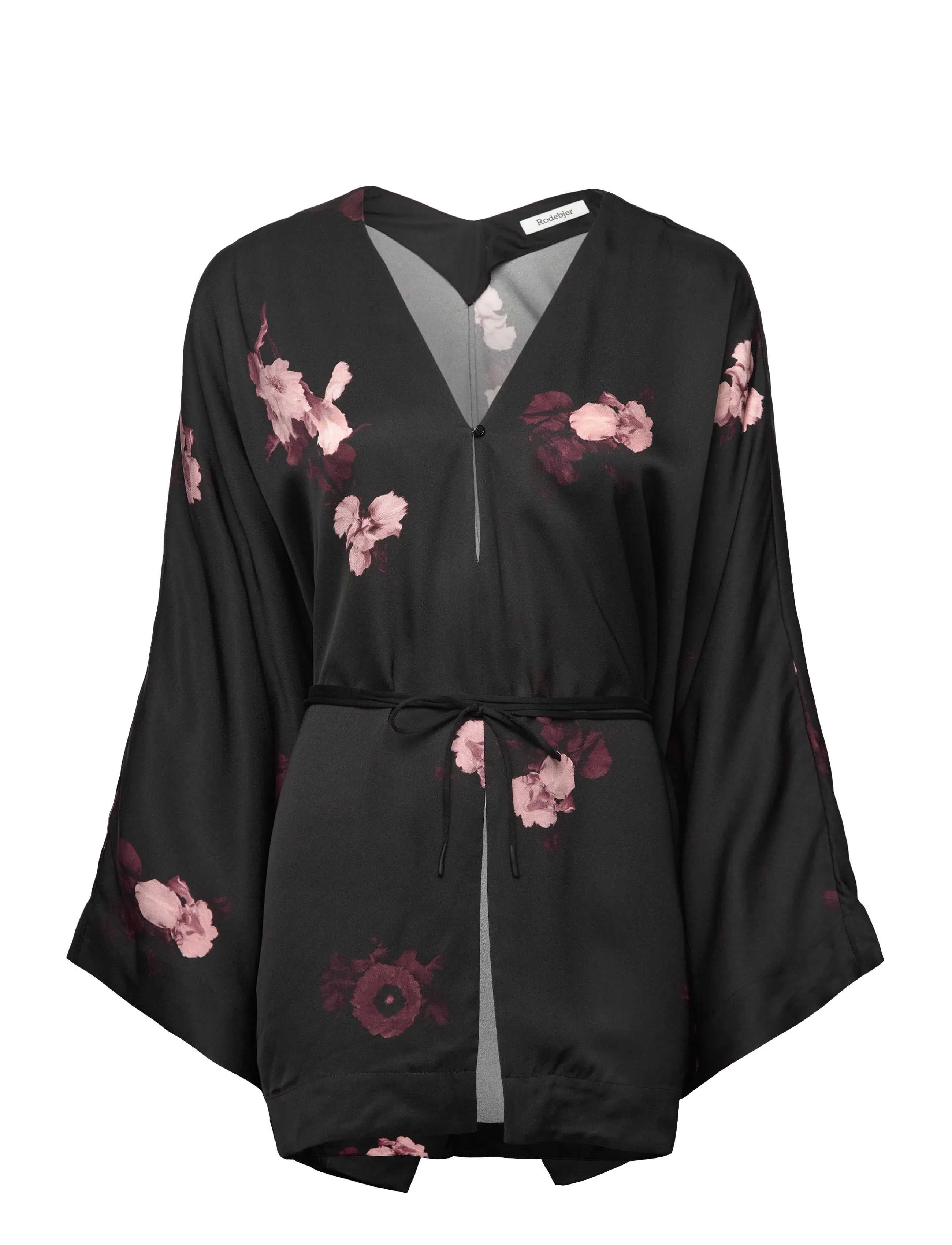 RODEBJER Glory Bouquet Chine, Kvinder, Kimono Bluse, Sort, Str: XS/S