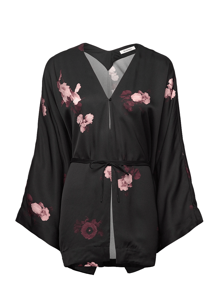 RODEBJER - RODEBJER GLORY BOUQUET CHINE - long sleeved blouses - wine/black - 0