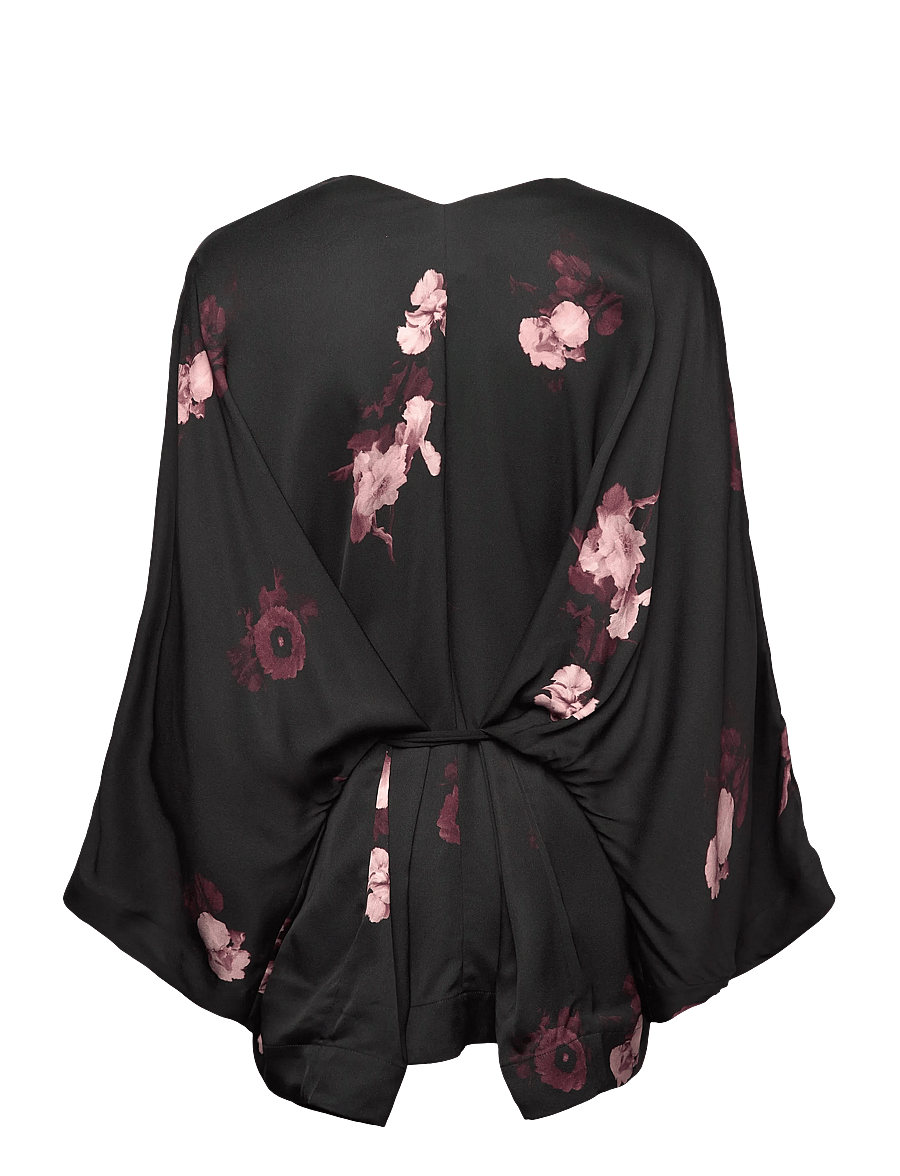 RODEBJER - RODEBJER GLORY BOUQUET CHINE - long sleeved blouses - wine/black - 1
