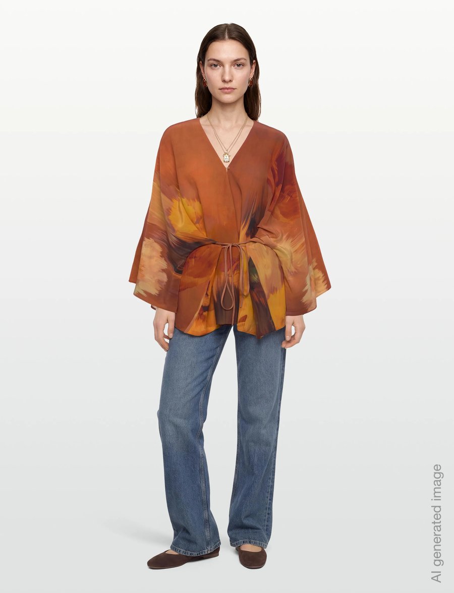 RODEBJER - RODEBJER GLORY MEADOW - long sleeved blouses - marigold - 0